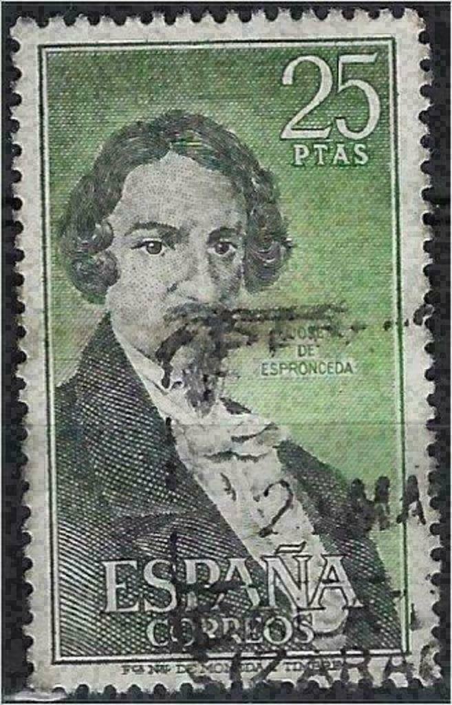 Espagne 1972 - Yvert 1726 - Série - Célébrités (ST), Timbres & Monnaies, Timbres | Europe | Espagne, Affranchi, Envoi