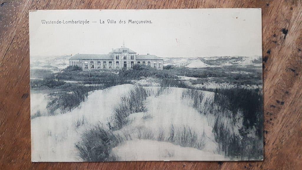 Postkaart Lombardsijde Lombartzyde Villa Marçunvins, Verzamelen, Ophalen of Verzenden, Voor 1920, Ongelopen, West-Vlaanderen