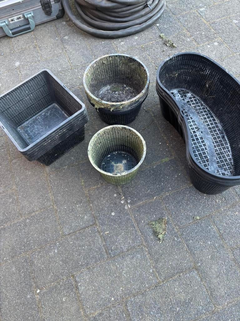 Vijvermandjes, Tuin en Terras, Vijver-toebehoren, Ophalen, Zo goed als nieuw