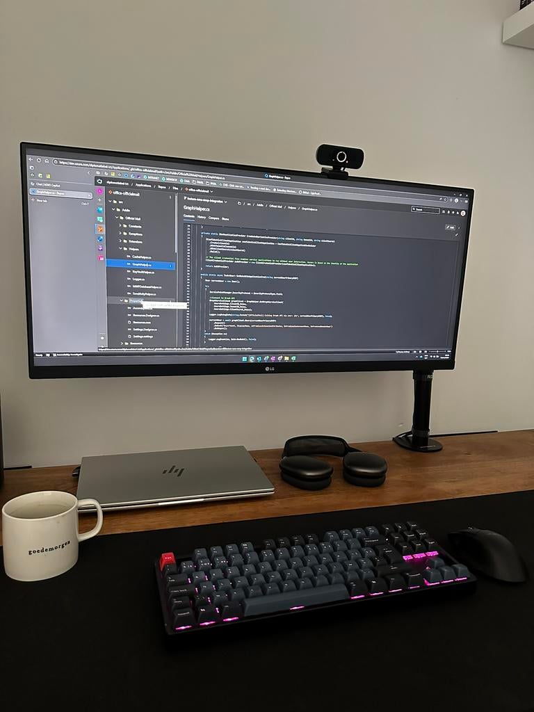 LG 34 inch monitor 34WP550, Enlèvement, Comme neuf