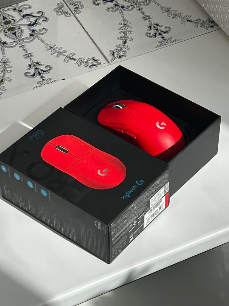 Souris Logitech G PRO X SUPERLIGHT Rouge, Informatique & Logiciels, Souris, Enlèvement, Comme neuf, Souris