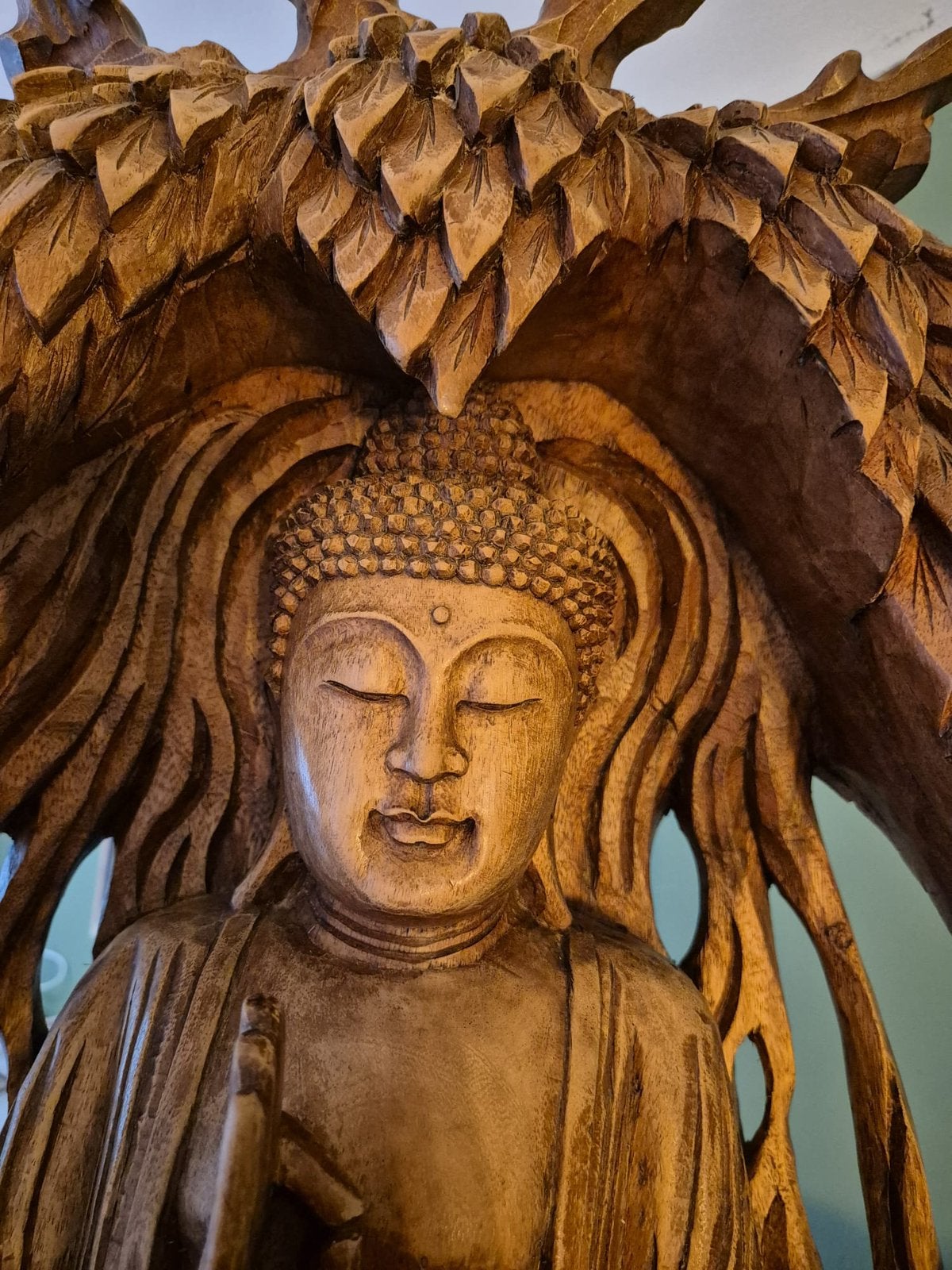 Bouddha sculpté à la main, Maison & Meubles, Enlèvement, Comme neuf