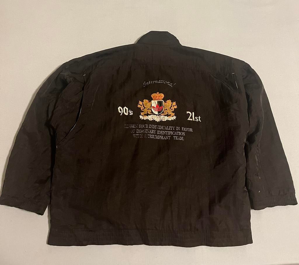 Originele Vintage Adidas Play Off Jas - XL (D8), Ophalen of Verzenden, Zo goed als nieuw, Maat 56/58 (XL), Zwart
