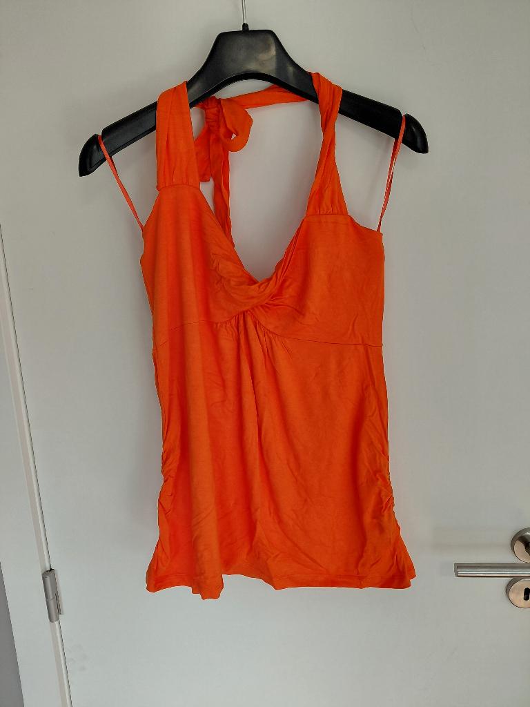 zwangerschapstopje Medium, Maat 38/40 (M), JBC, Oranje, Gedragen