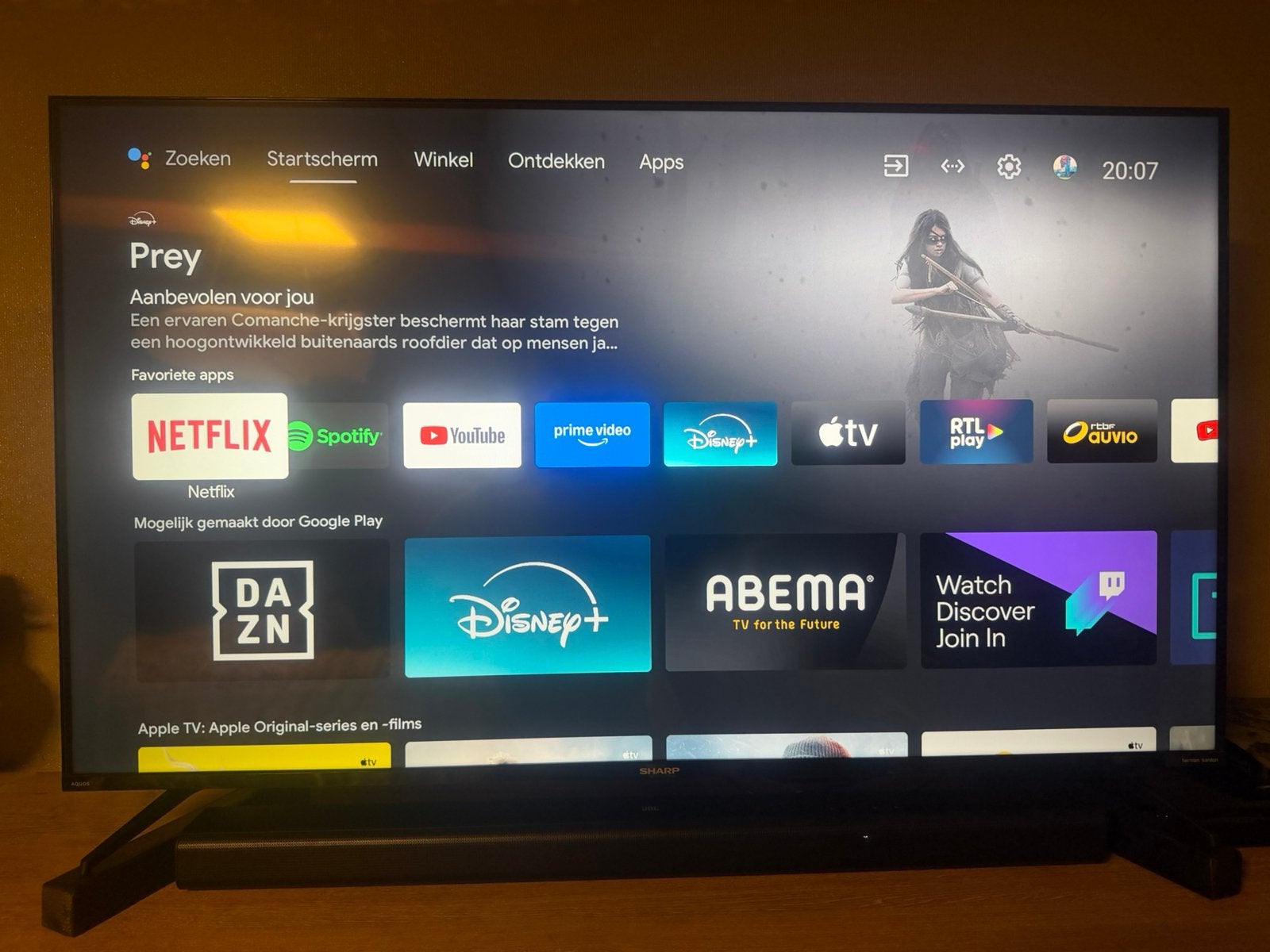 Sharp tv 40ch, Audio, Tv en Foto, Televisies, Ophalen of Verzenden, Zo goed als nieuw, Sharp, 4k (UHD)