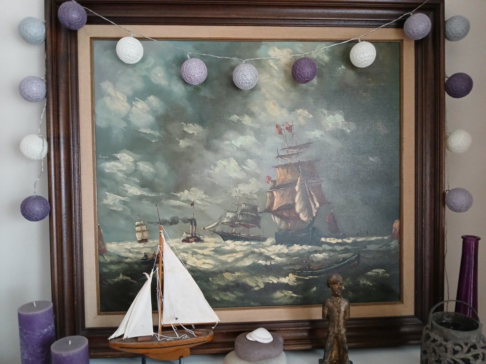 Marine, Antiek en Kunst, Ophalen, Klassiek, Ingelijst, Maritiem / water