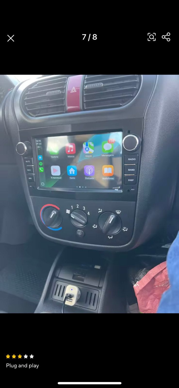 Opel Corsa CarPlay Bluetooth GPS-radio Waze autoradio, Ophalen, Zo goed als nieuw