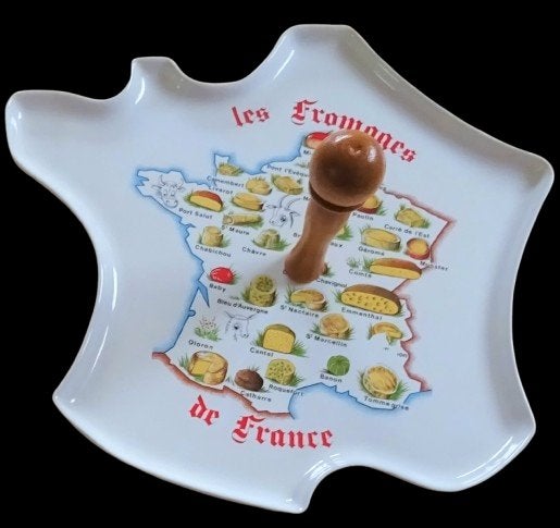 Plat à fromage, forme : carte de France. Porcelaine Revol, Enlèvement ou Envoi, Vintage, Comme neuf, Autres types