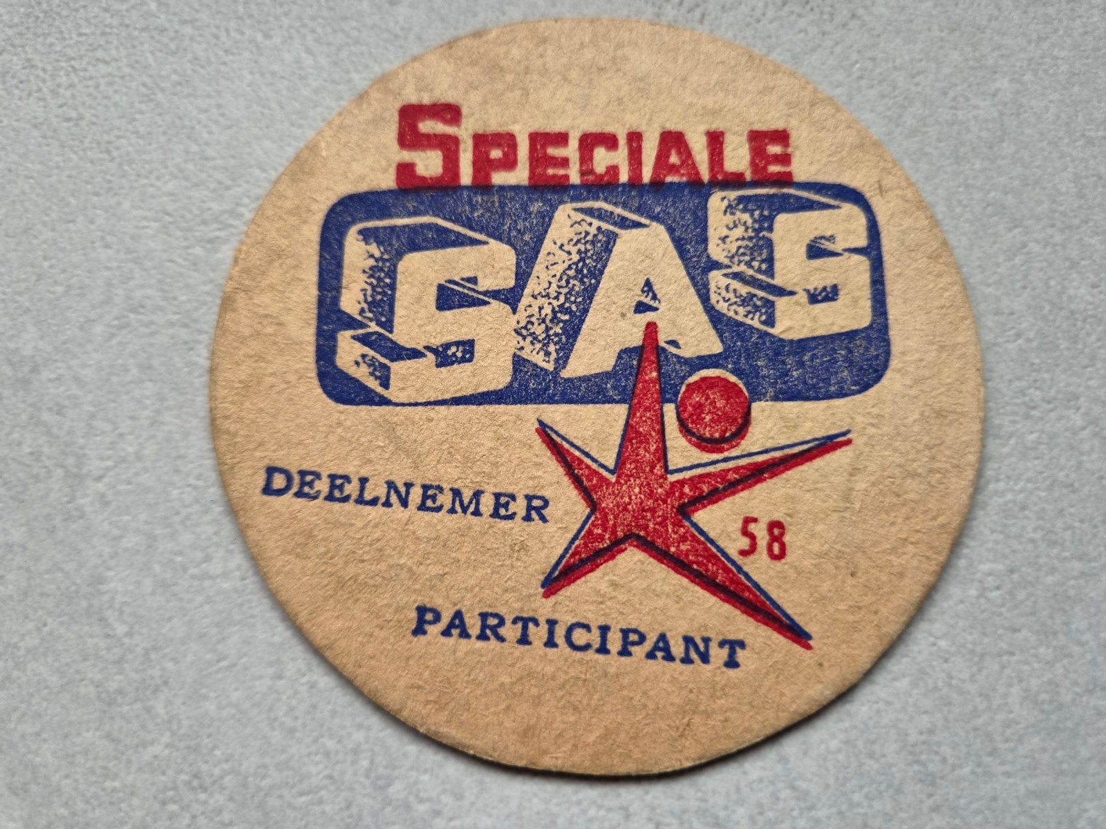 Bierviltje SAS 1958, Verzamelen, Biermerken, Ophalen of Verzenden