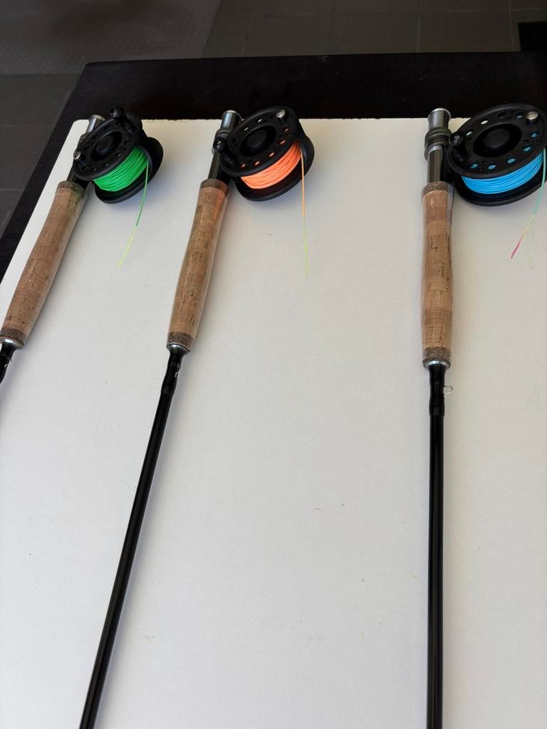 3 x Ron thompson vliegvishengel aftma 5/6, Ophalen, Nieuw, Complete set
