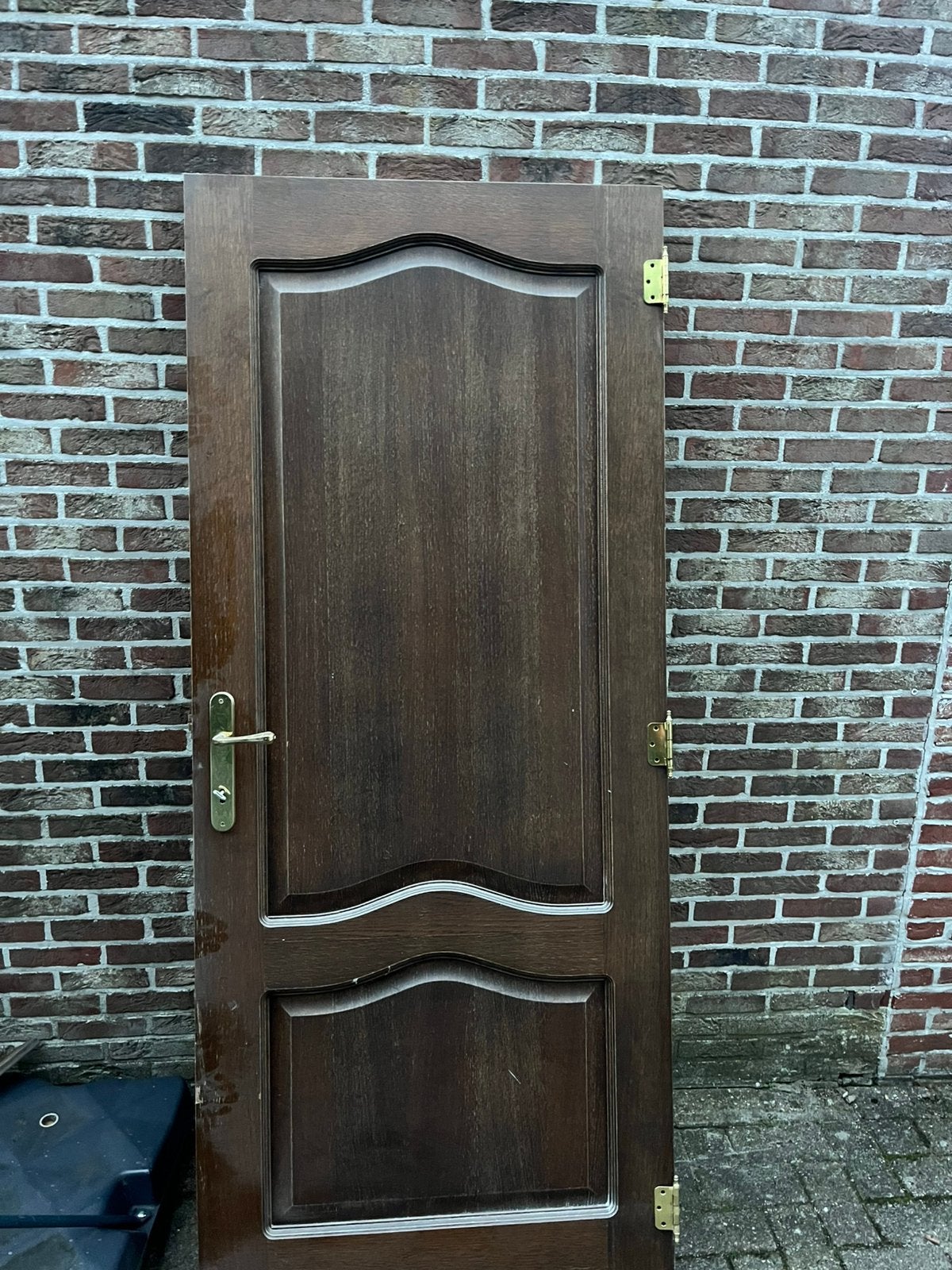 Zware houten binnendeur alles in ( slot omkasting …), Ophalen, Zo goed als nieuw, Binnendeur