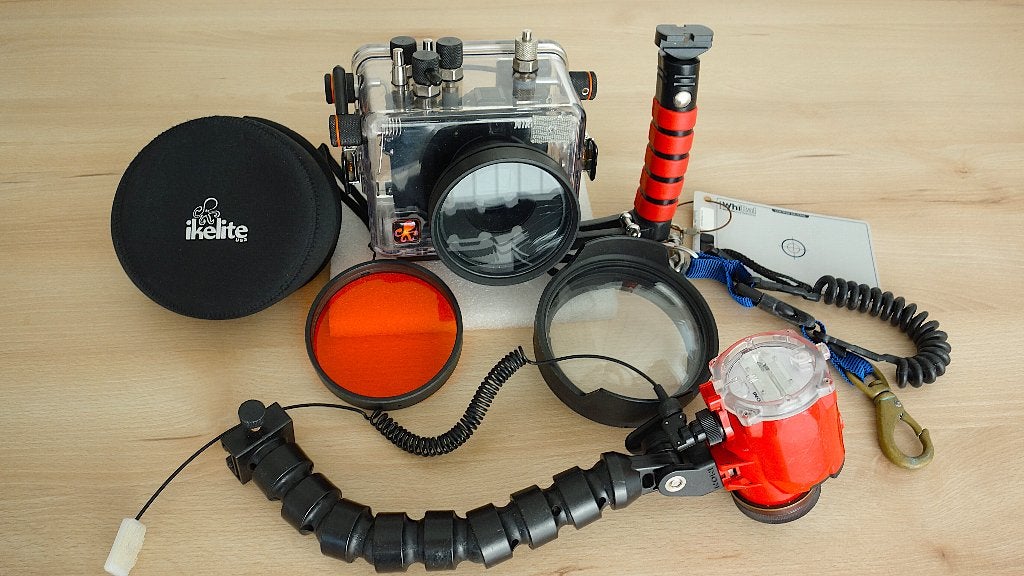 ONDERWATER FOTOSET, Ikelite, Meer dan 40 meter, Refurbished, Ophalen of Verzenden