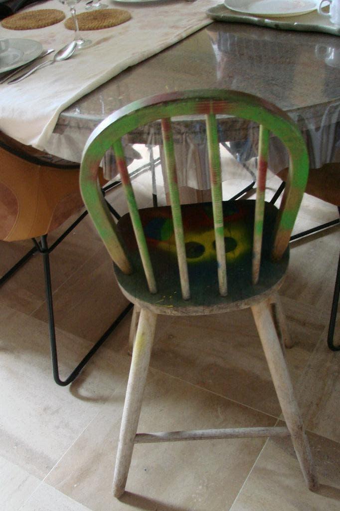 houten kinderstoeltje, Ophalen, Gebruikt, Overige typen, Aanschuifbaar