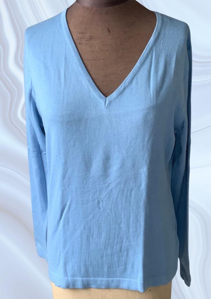 Trui v-hals maat xl, Kleding | Dames, Truien en Vesten, Verzenden, Zo goed als nieuw, Maat 46/48 (XL) of groter, Blauw
