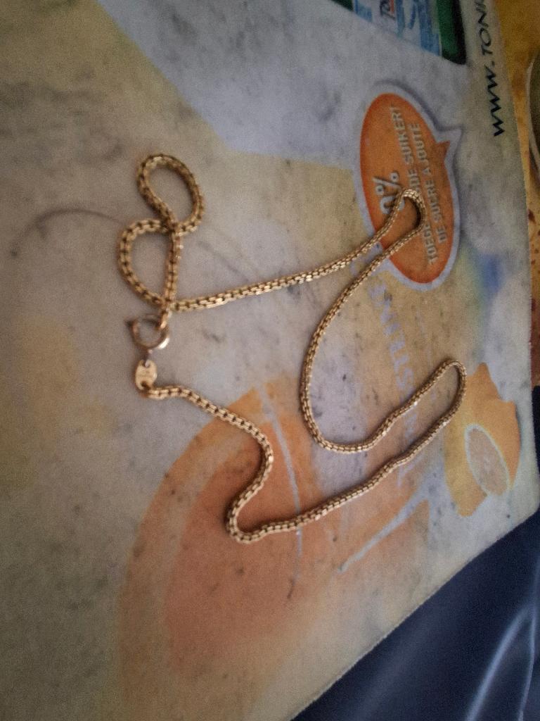 14k ketting niet nieuw, Bijoux, Sacs & Beauté, Bijoux anciens, Envoi, Or, Collier
