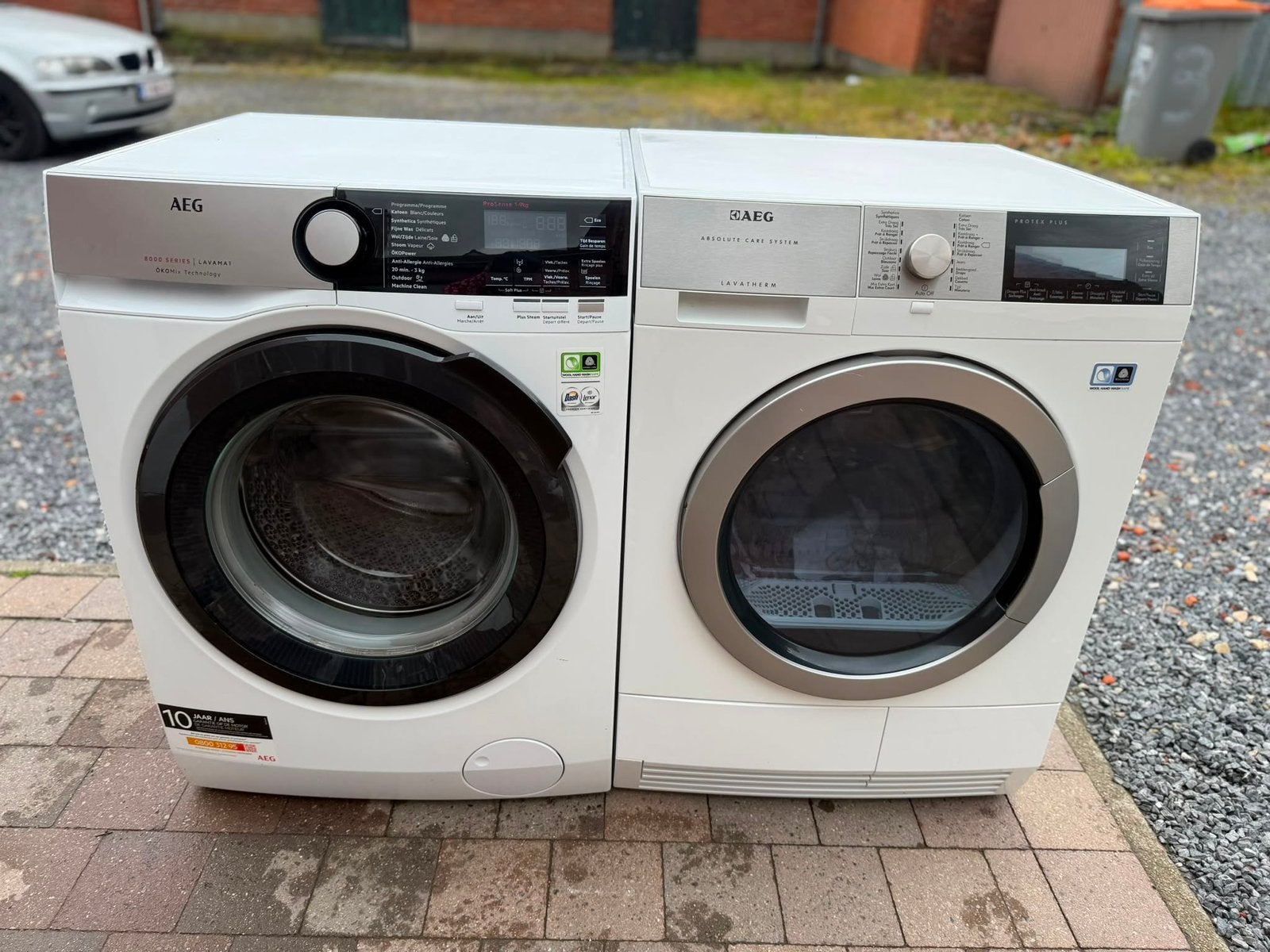 Wasmachine en droogkast Aeg werken perfect beide A+++, Ophalen, Zo goed als nieuw