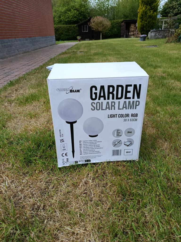 Lampe solaire multicolor, Tuin en Terras, Tuinmeubel-accessoires, Ophalen, Nieuw