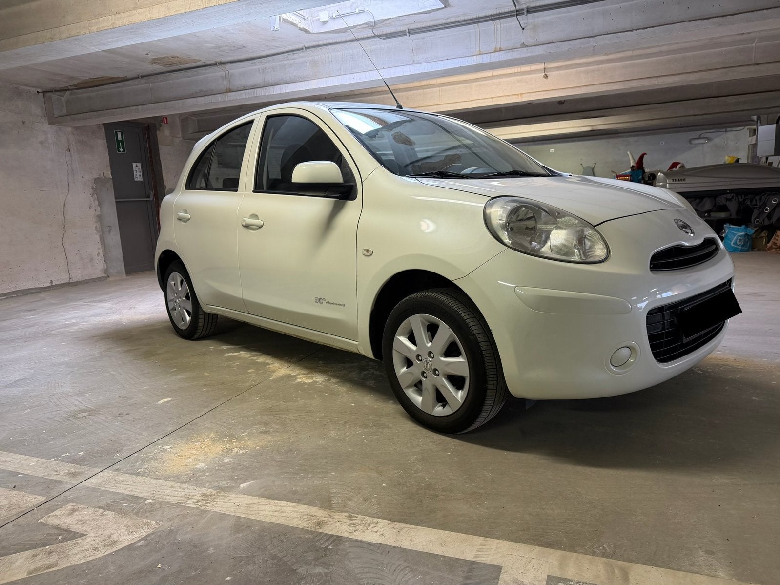 Nissan Micra 1.2 Benzine 2013 Airco Bluetooth 30Years Micra, Auto's, Nissan, Voorwielaandrijving, Euro 5, Stof, Zwart