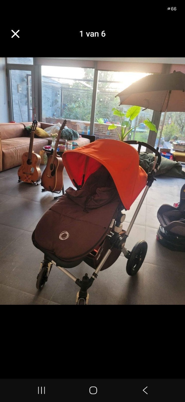 Buggy Bugaboo cameleon + babywieg, maxicosi, paraplu, regenh, Enlèvement, Protection de pluie