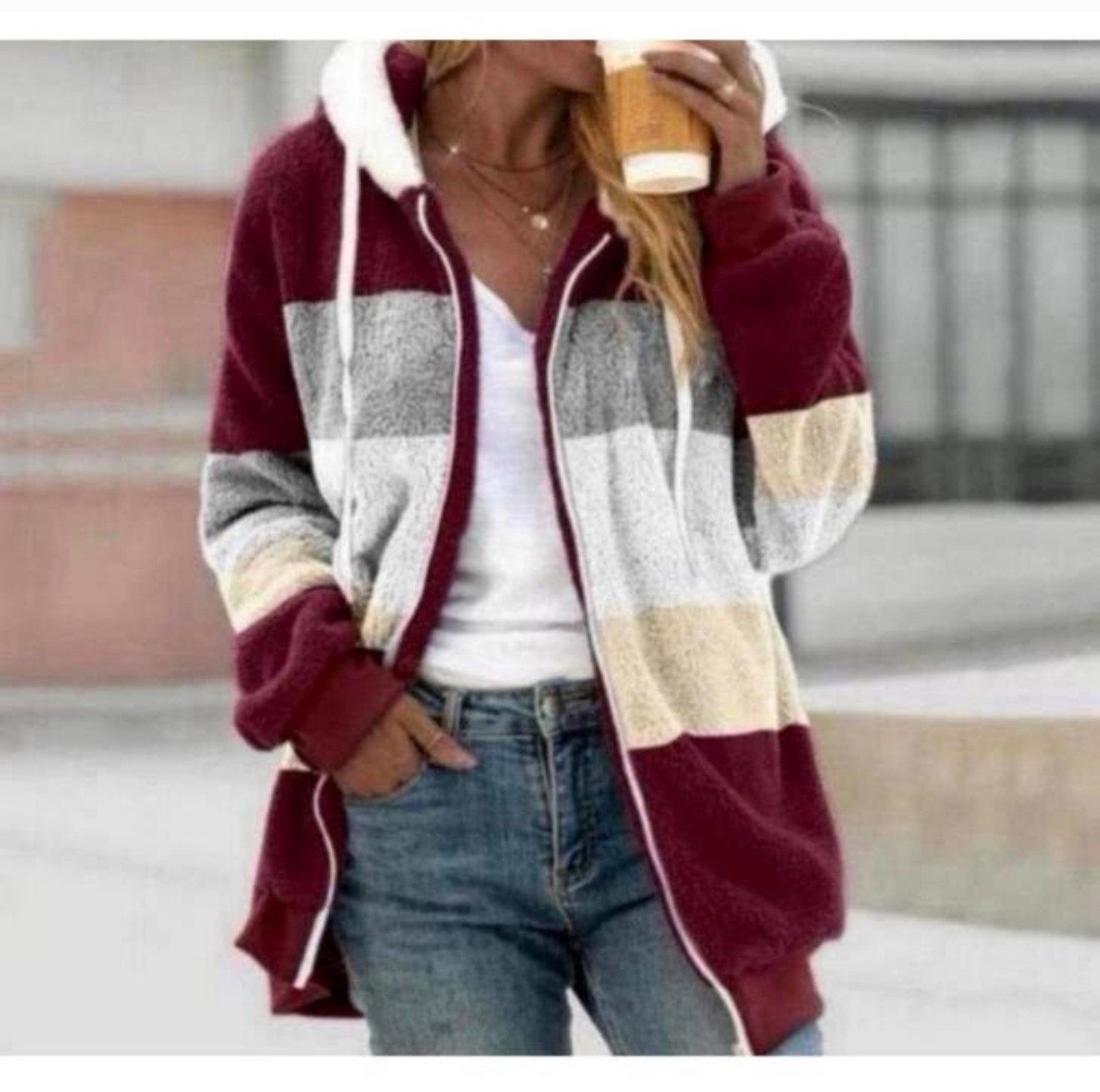 Veste polaire épaisse et chaude femmes, S, à la mode, 2026, Enlèvement ou Envoi, Neuf, Taille 36 (S)