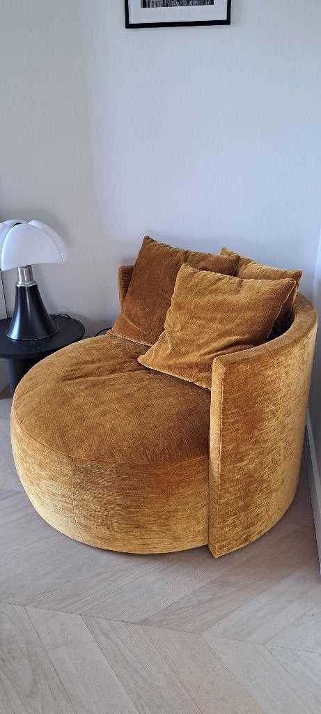 Chaise longue avec pouf assorti en parfait état, 75 à 100 cm, Moins de 150 cm, Enlèvement, Modern