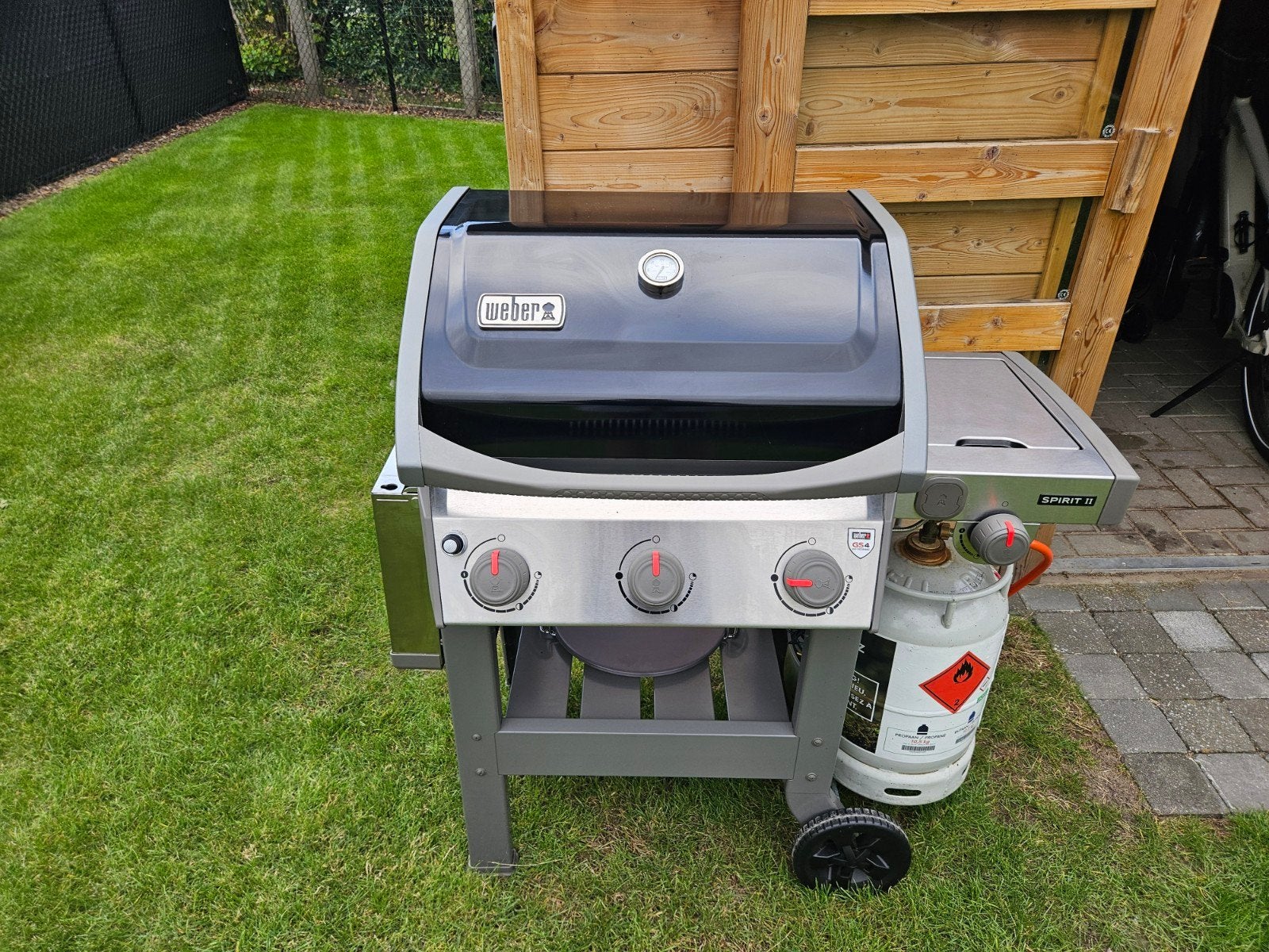 Weber Spirit II E-320 GBS - Black - 3 burners+1 side burner, Tuin en Terras, Ophalen, Zo goed als nieuw, Weber spirit