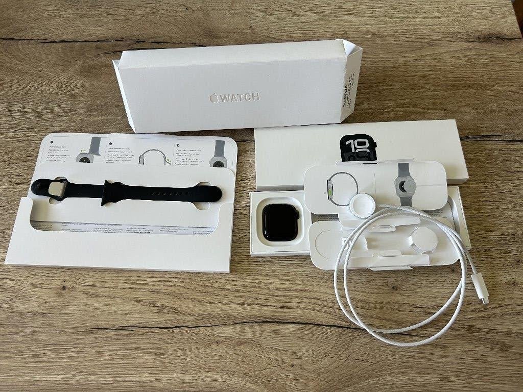 Apple watch 10 42mm met garantie, Conditie, Zwart, Apple Watch, IOS