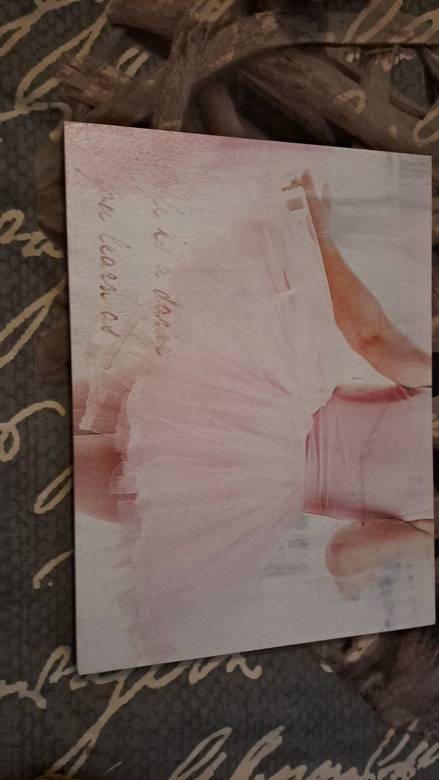toile ballerine tutu 40x30cm, Ophalen