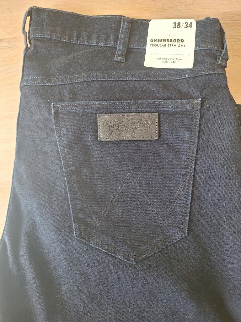 Wrangler 38/34 Greensboro Regular Straight Zwart, Ophalen of Verzenden, Zwart
