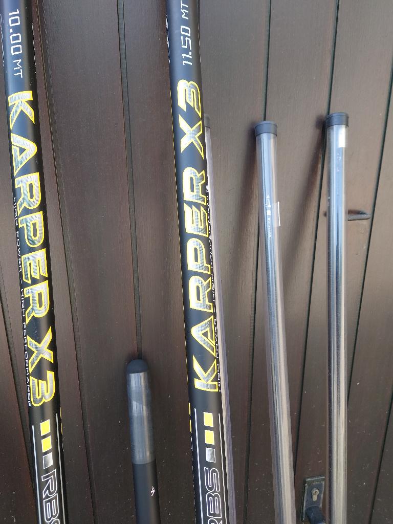 Colmic karper x3, Watersport en Boten, Ophalen, Zo goed als nieuw, Vaste hengel