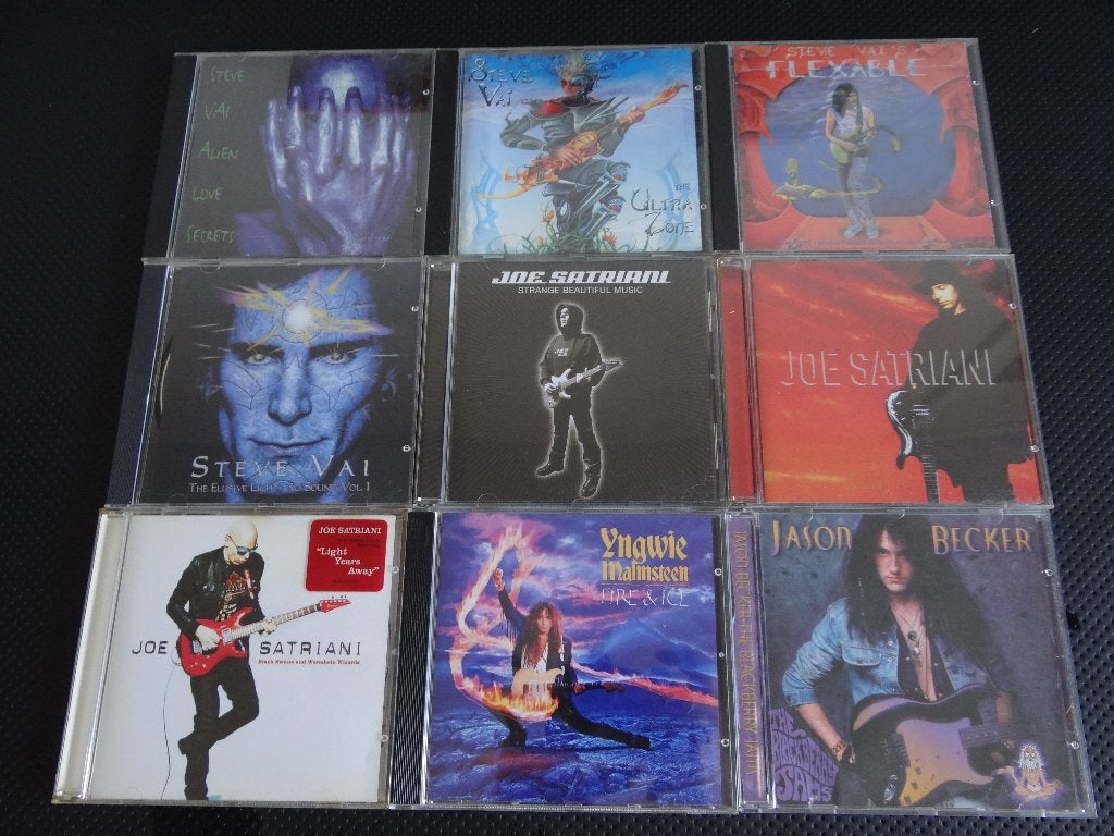 Set van 9 metalen cd's (Guitar Heroes), Ophalen of Verzenden, Zo goed als nieuw, Hard Rock, Album