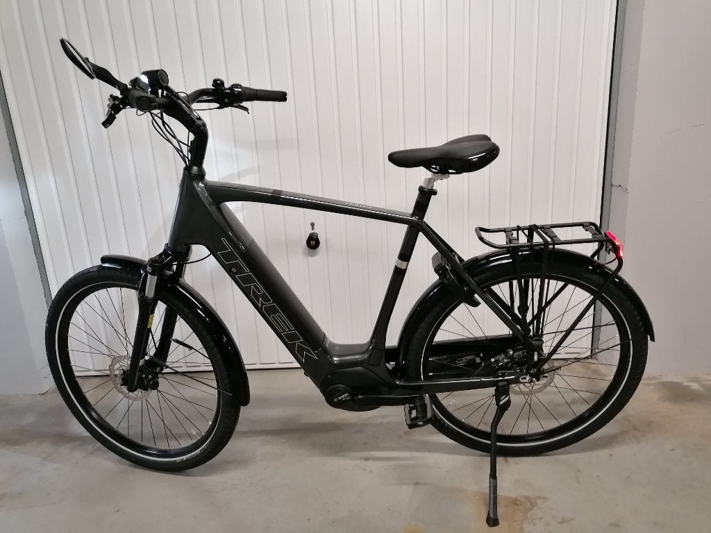 Vélo électrique TREK DISTRICT+ 3 XL 10/2025 40 km réel impec, Nieuw, 50 km per accu of meer, 55 tot 59 cm, Ophalen