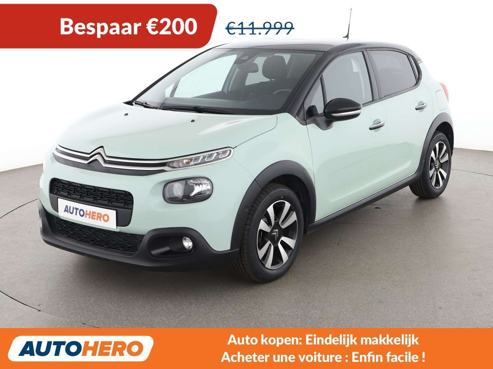 Citroën C3 1.2 PureTech Shine Pack (bj 2020, automaat), Auto's, Stof, Gebruikt, Euro 6, 1199 cc