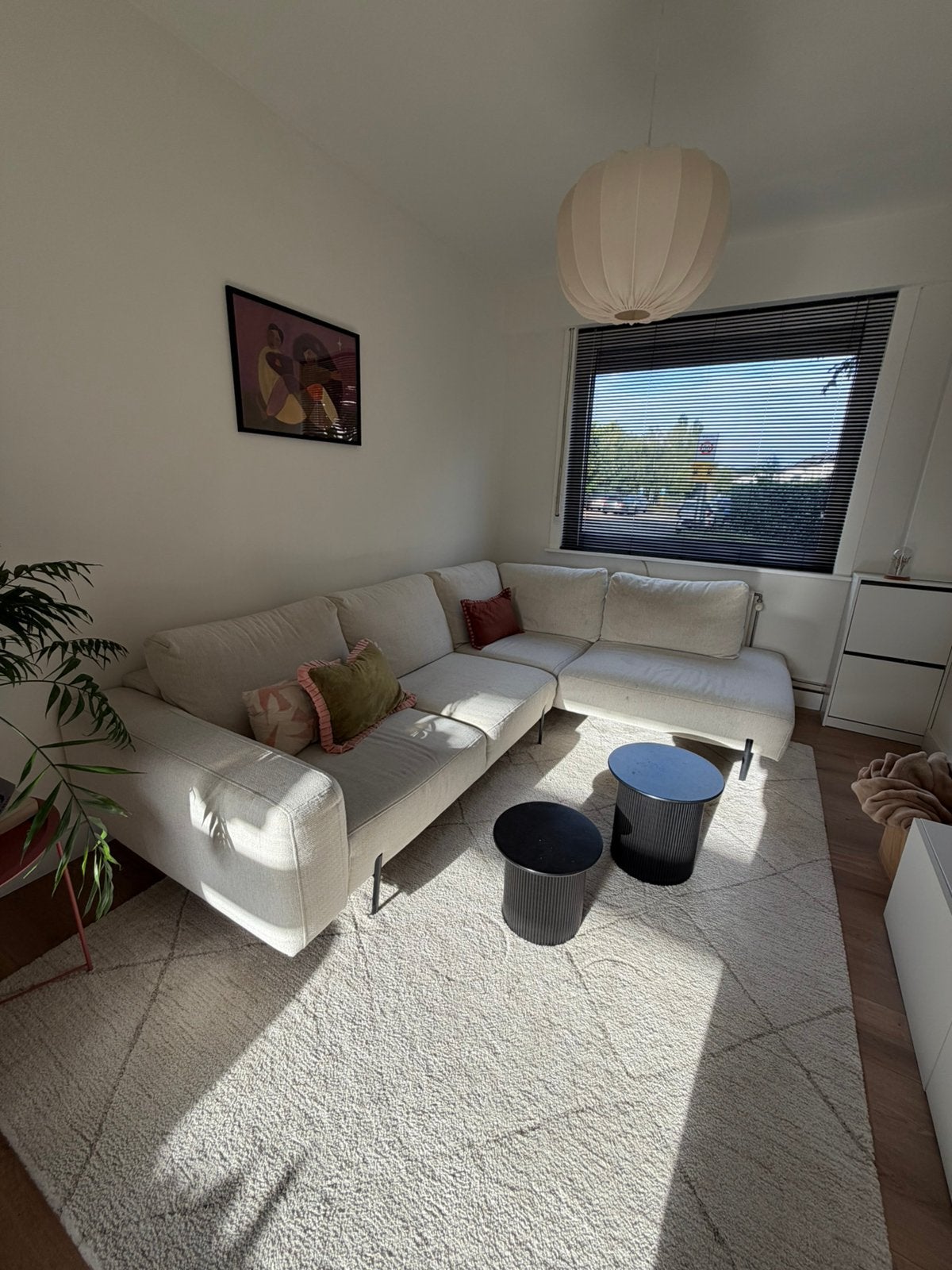 Beige zetel., Huis en Inrichting, Zetels | Complete zithoeken, Gebruikt, Ophalen of Verzenden