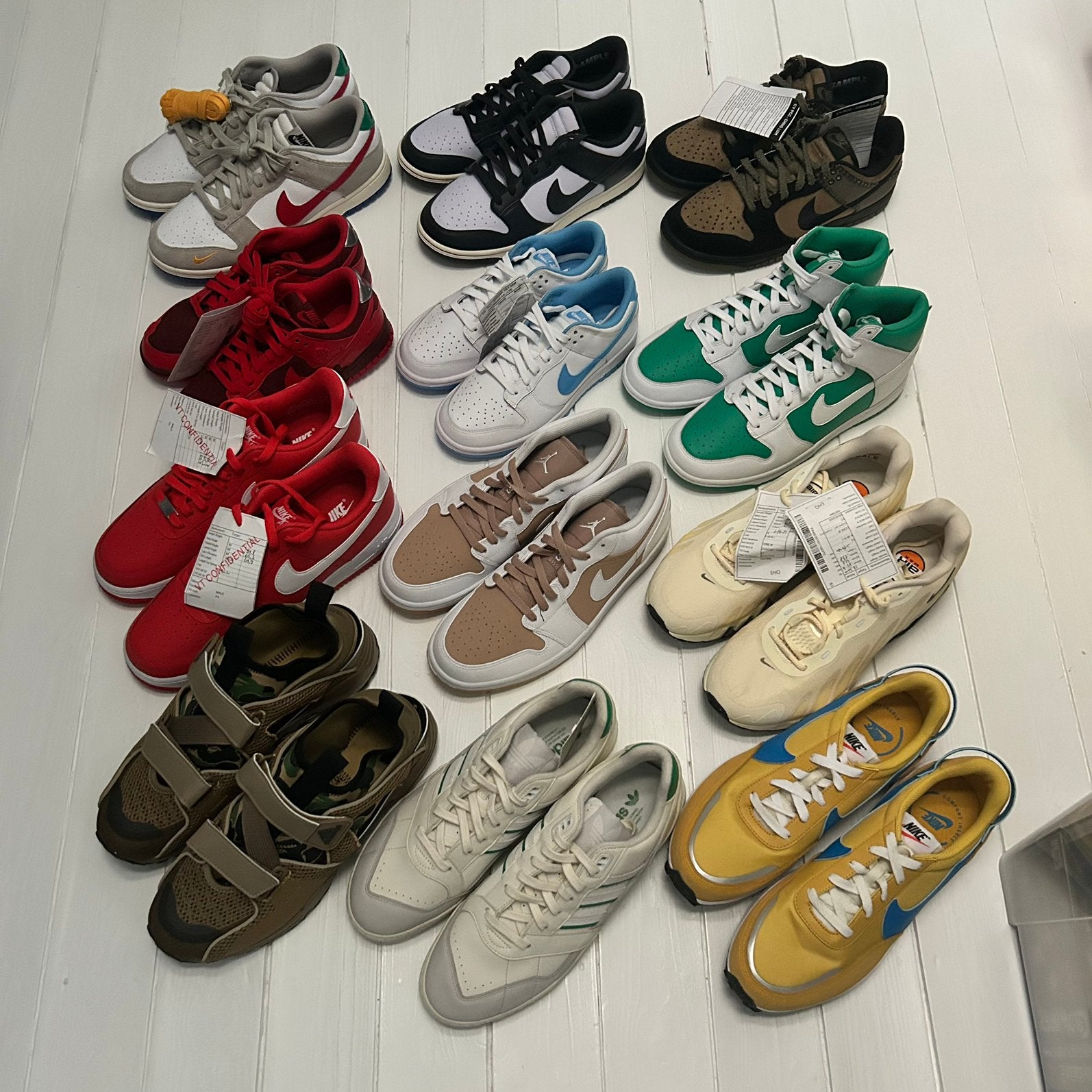 Large gamme d'échantillons de baskets inédits de Nike, Vêtements | Hommes, Chaussures, Enlèvement, Comme neuf, Blanc, Baskets