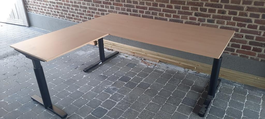 Bureau, Huis en Inrichting, Bureaus, Ophalen, Hout, Hoekbureau, In hoogte verstelbaar