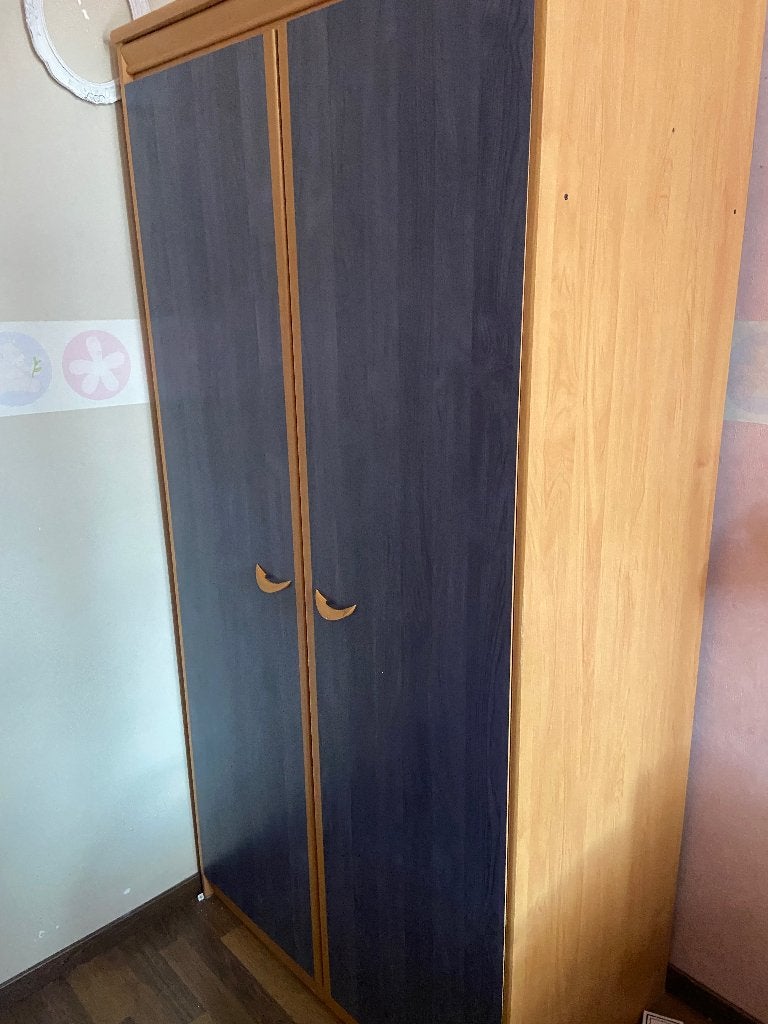 Garderobe, Huis en Inrichting, Kasten | Kleerkasten, Ophalen, Met deur(en), Gebruikt, 50 tot 100 cm