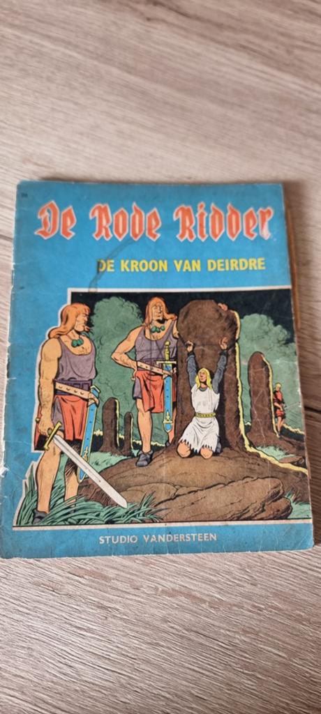 Strip De rode ridder - 26 De kroon van Deirdre, Gelezen, Willy Vandersteen, Eén stripboek, Ophalen of Verzenden