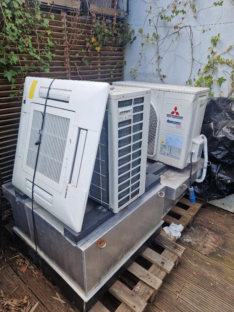 2x Air conditionné Mitsubishi 3kW, Electroménager, Enlèvement, Utilisé, Climatisation murale, Télécommande