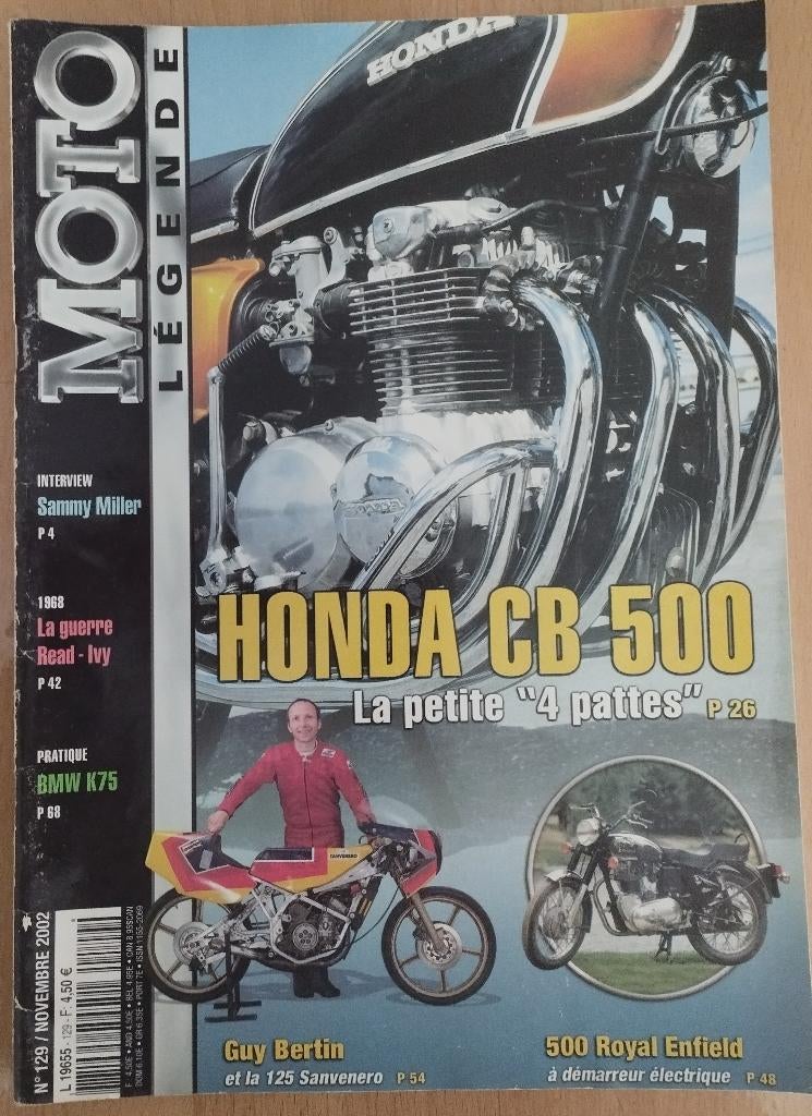 Revues Honda 500 Four + Poster, Enlèvement ou Envoi, Utilisé