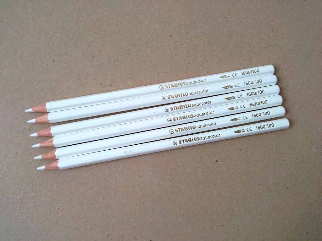 Lot de 6 crayons de couleur blancs Stabilo aquacolor neufs, Hobby & Loisirs créatifs, Enlèvement, Neuf, Crayon ou Feutre