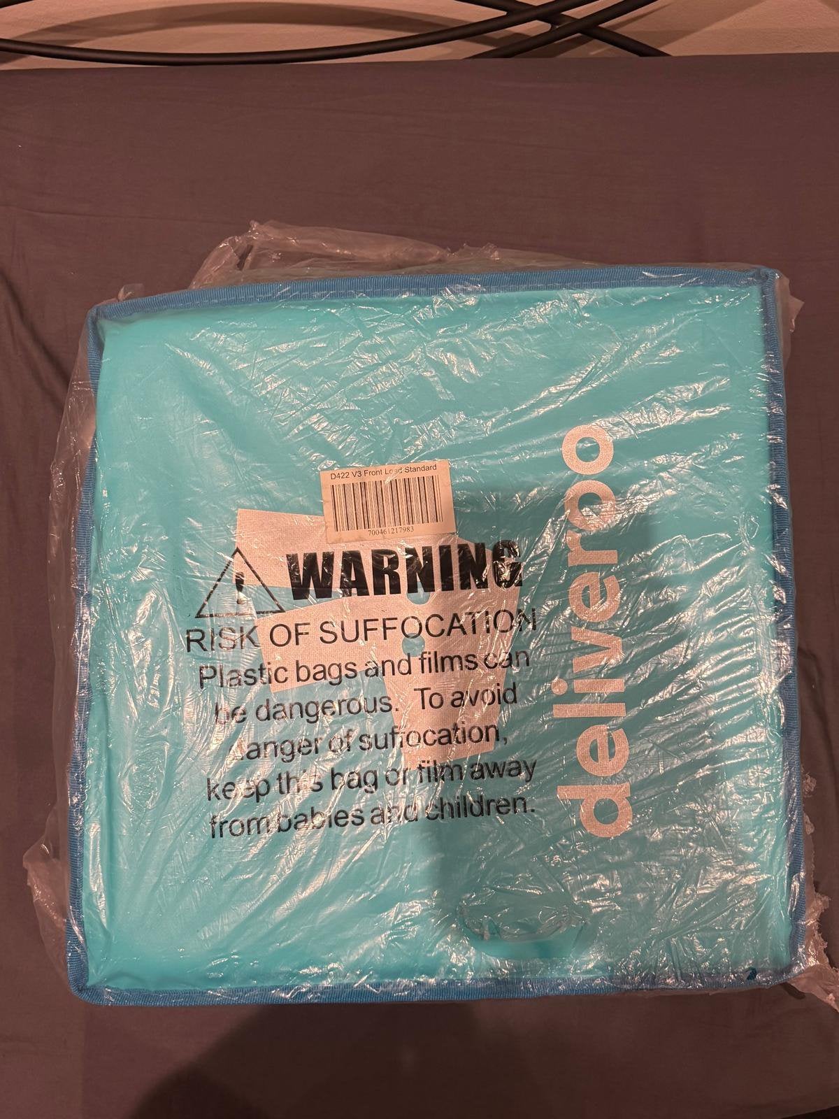 New (in original plastic) Deliveroo bag, Ophalen, Nieuw, Blauw