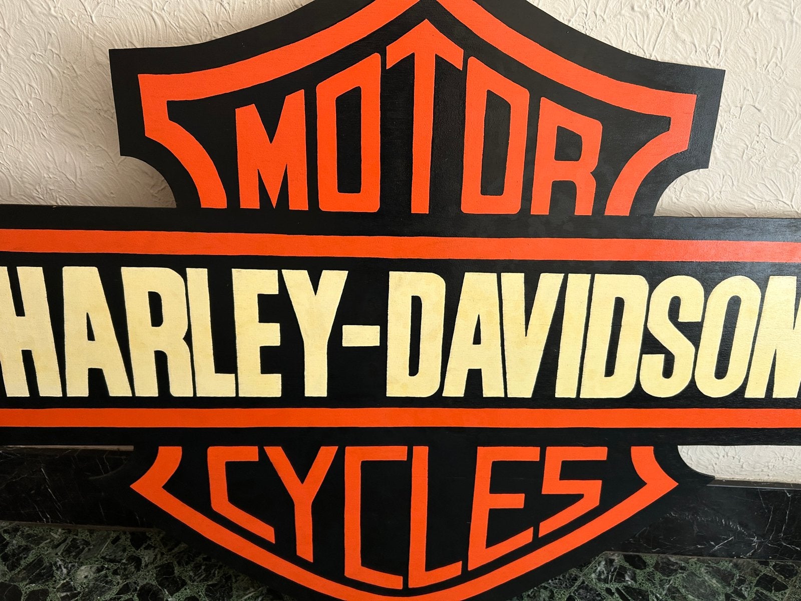 Harley Davidson logo, Motoren, Accessoires | Overige, Ophalen, Zo goed als nieuw