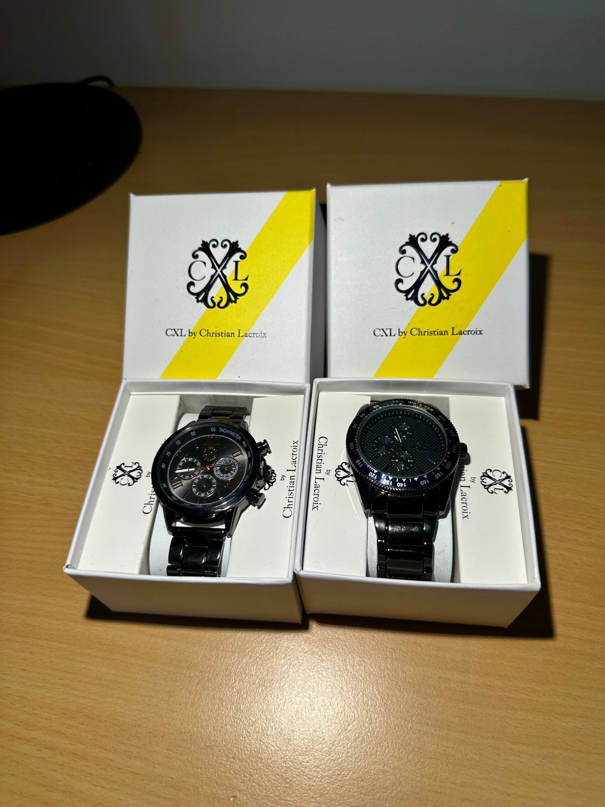 2 cxl by christian lacroix horloges heren, Overige merken, Staal, Staal, Polshorloge
