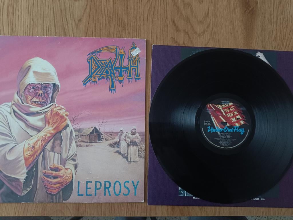 Vinyl 33T Death "Leprosy" Near Mint, label Uk Under One Flag, Enlèvement ou Envoi