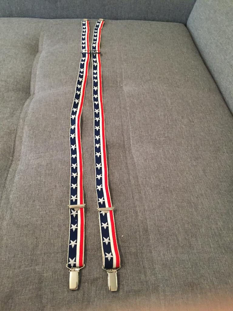 Vintage bretellen stars & stripes, Ophalen of Verzenden, Zo goed als nieuw