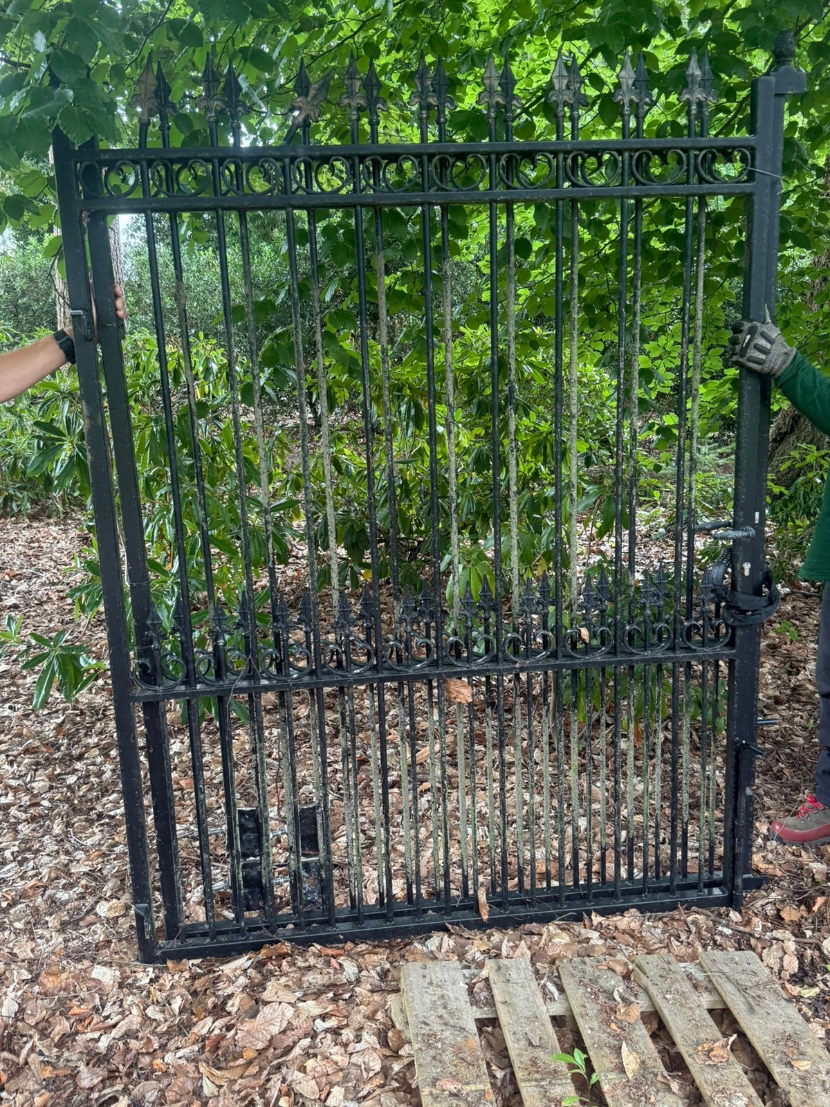 Zwarte poort, Ophalen, Gebruikt, IJzer