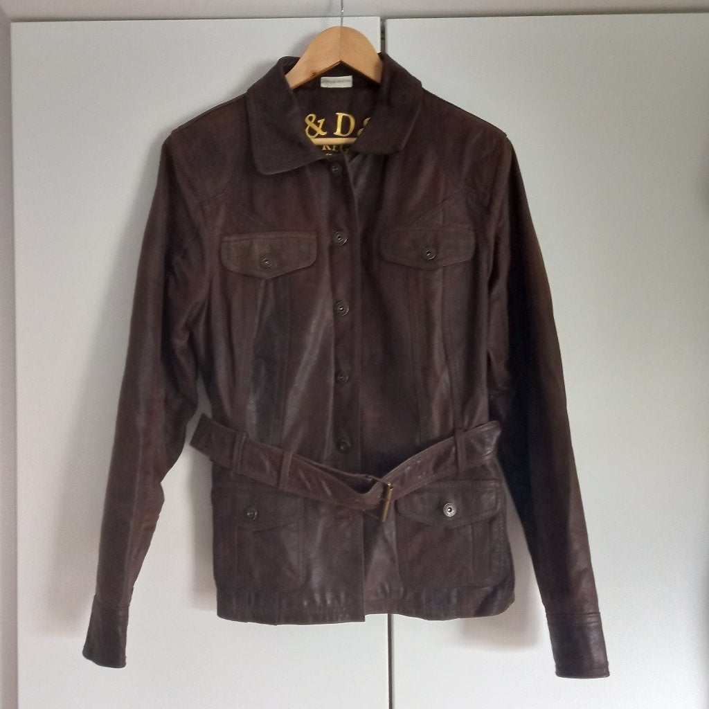 lederen damesjas xl  StreetOne, Kleding | Heren, Jassen | Winter, Zo goed als nieuw, Maat 56/58 (XL), Bruin, Ophalen of Verzenden
