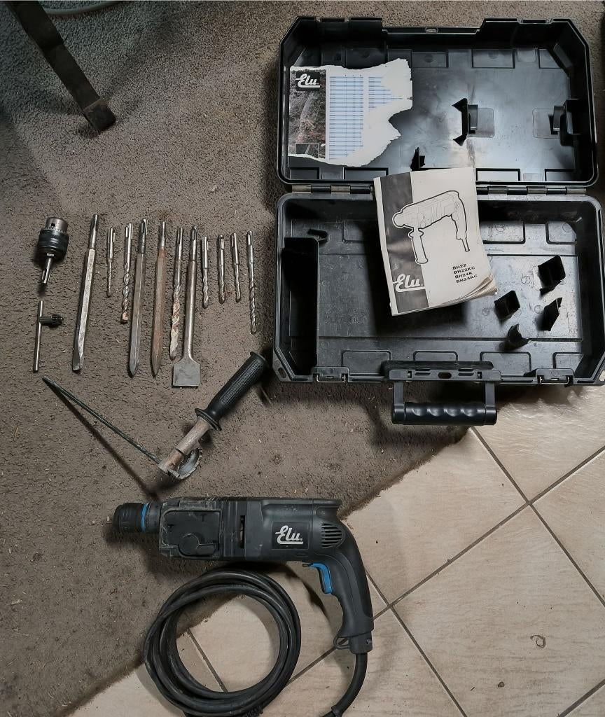 Klopboormachine, Ophalen, Boor- en/of Breekhamer, Klopboormechanisme, Gebruikt