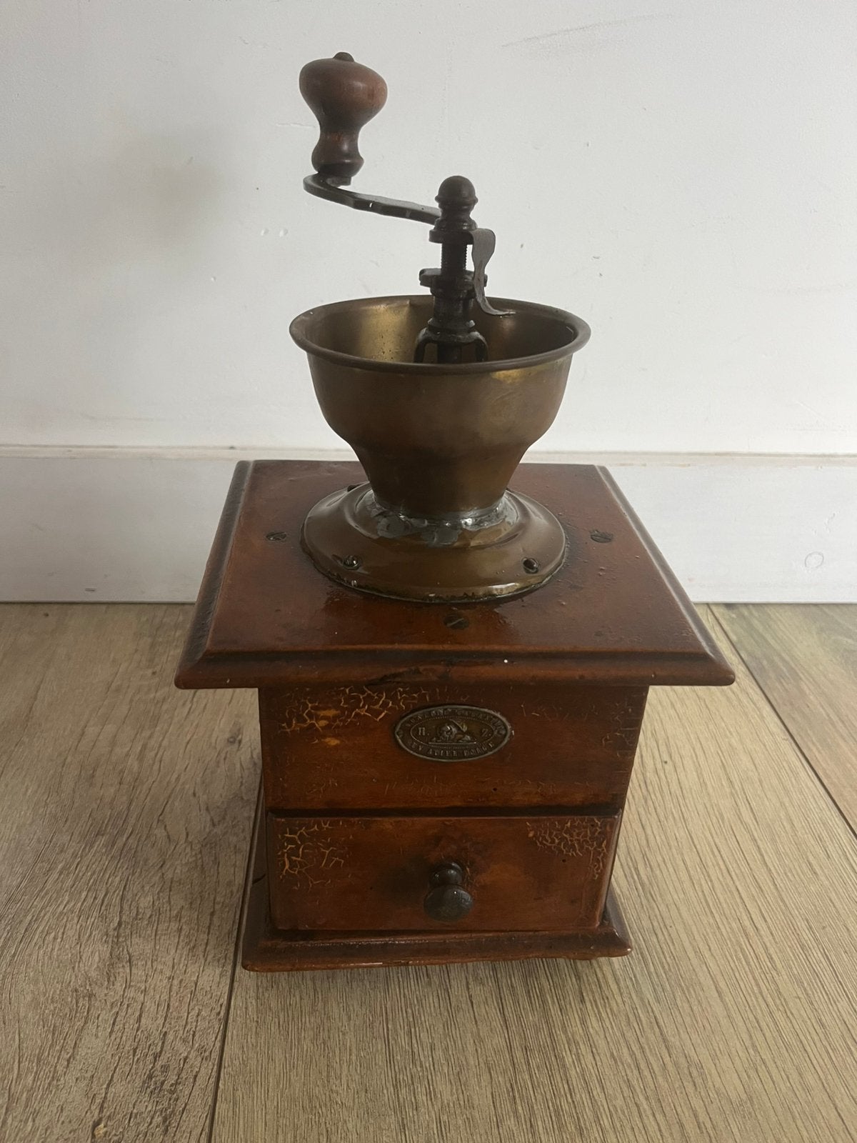 Antieke koffiemolen, Antiquités & Art, Antiquités | Ustensiles de cuisine, Enlèvement